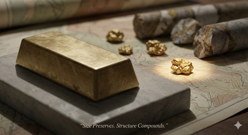 The Asymmetry in Gold